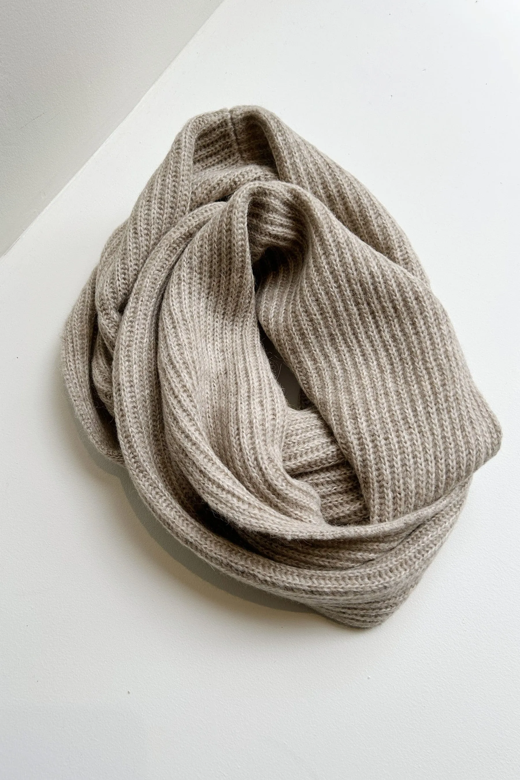 Infinity Scarf in Soft Alpaca Wool Blend