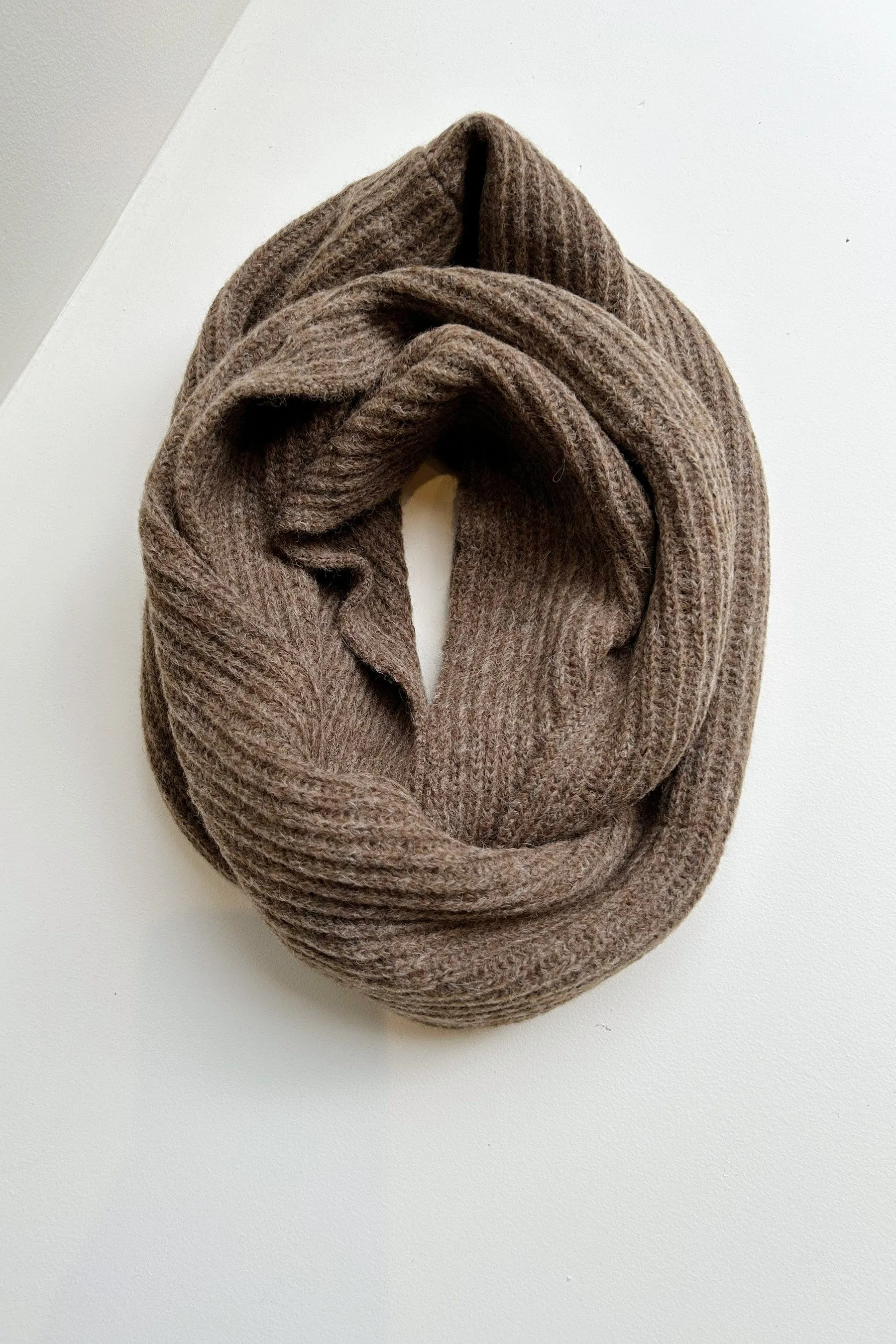 Infinity Scarf in Soft Alpaca Wool Blend