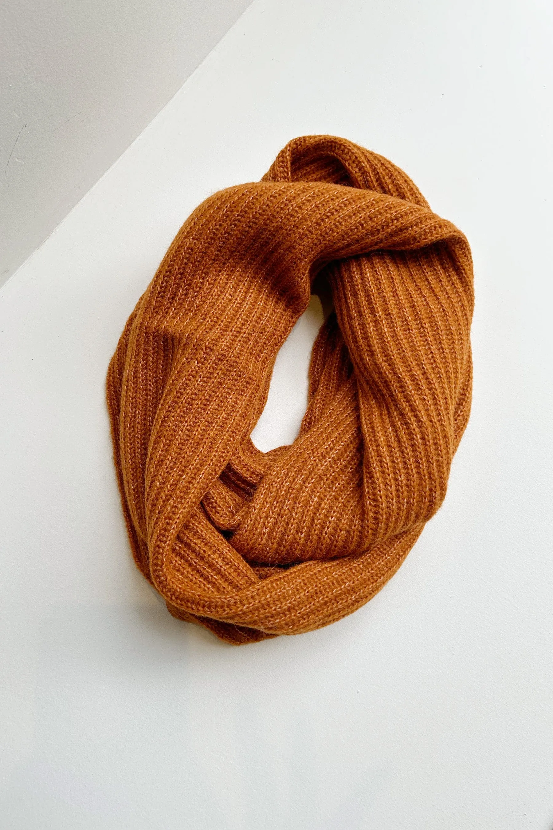 Infinity Scarf in Soft Alpaca Wool Blend