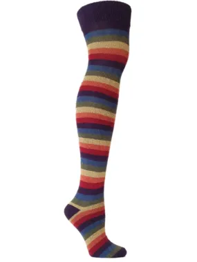 Iris Rainbow Eco-Friendly Cotton Over the Knee Socks