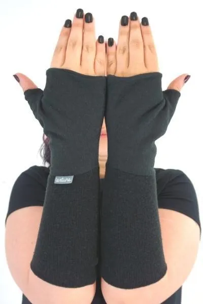 Knit Mitts | Reversible Fingerless Mittens | Small/Medium