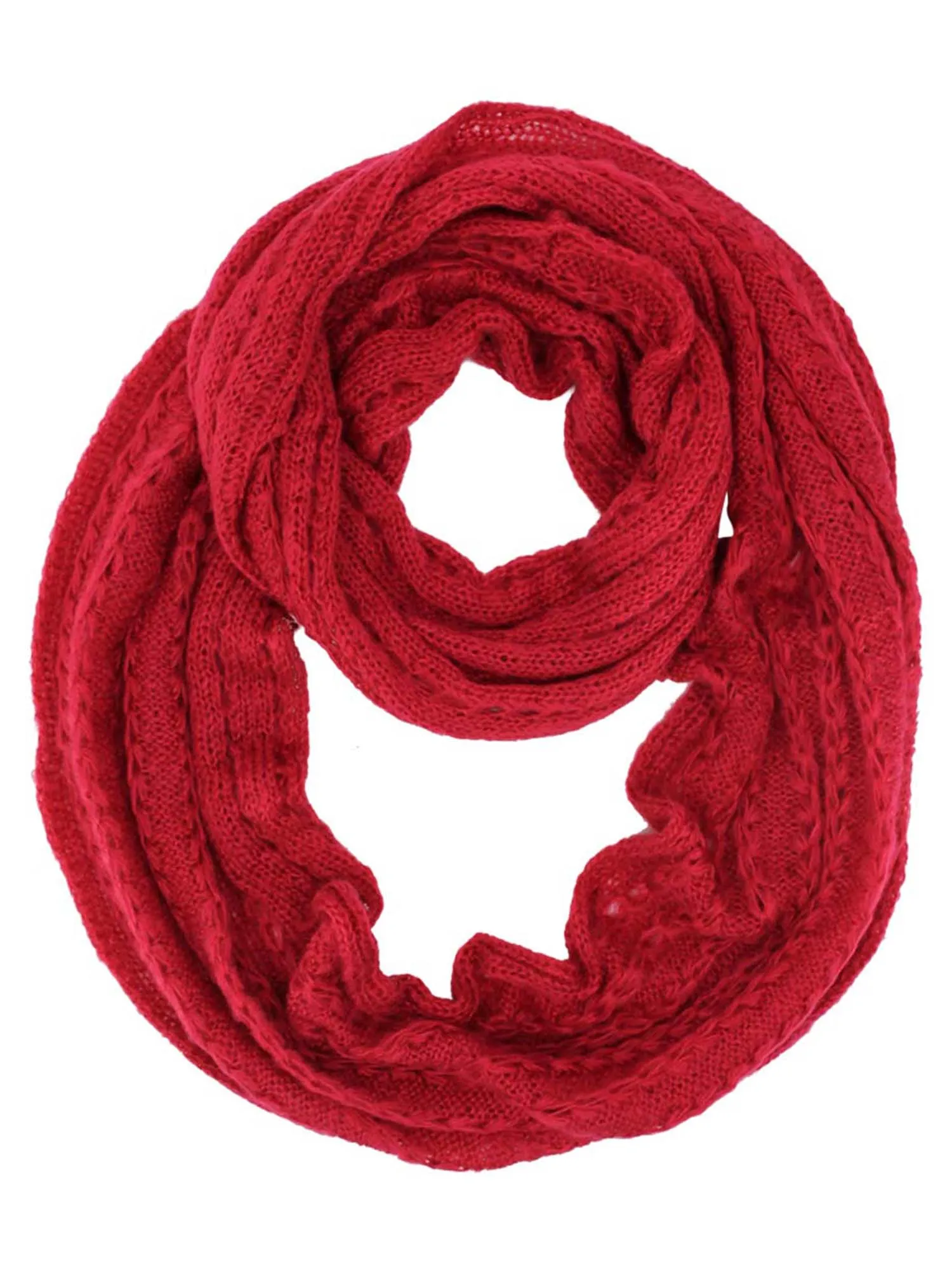 Lacey Knit Infinity Scarf