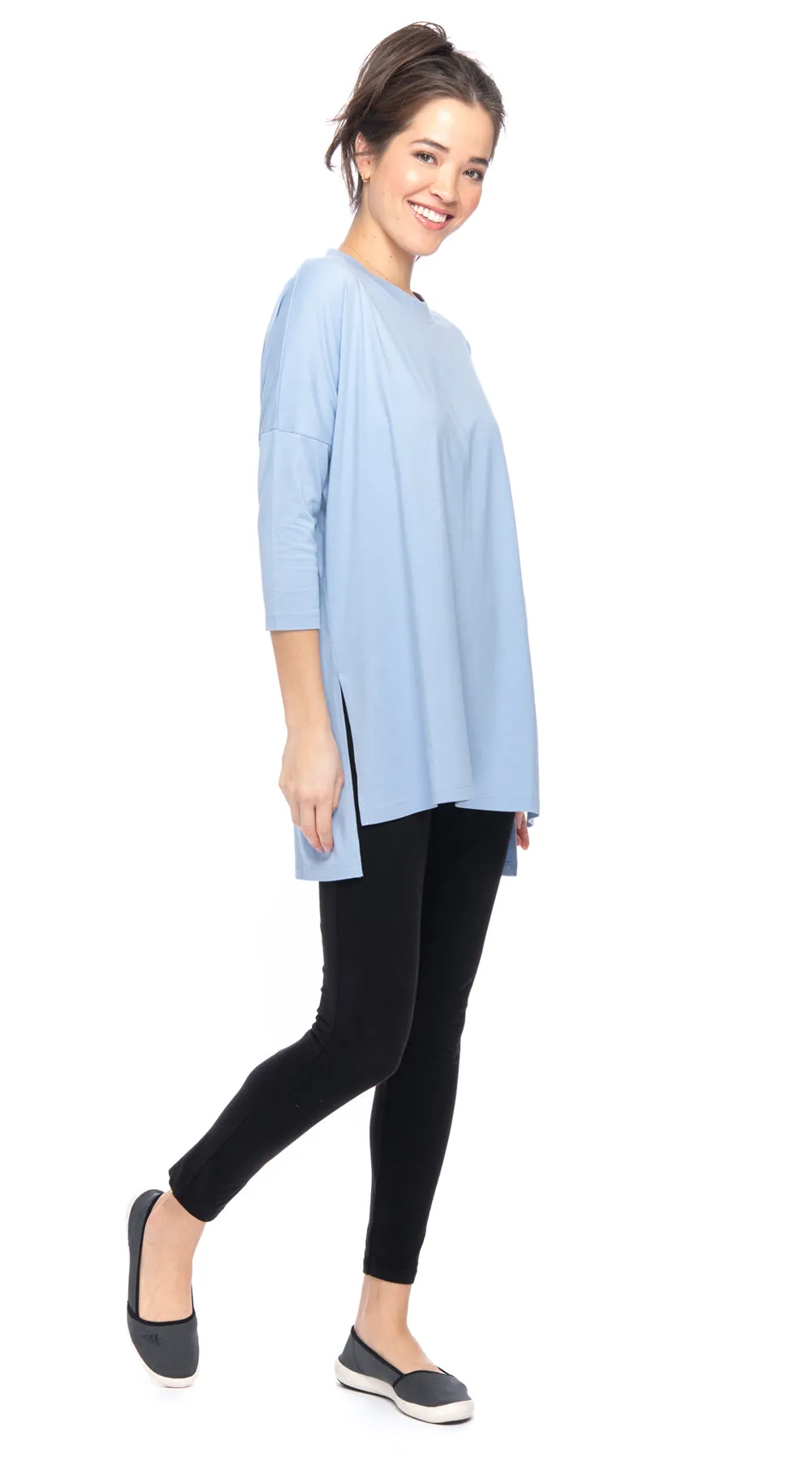 Lana Tunic - sky blue - organic cotton