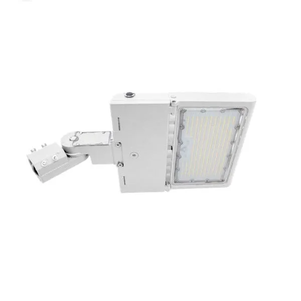 LED High Lumen Area/Parking Lot Light, Selectable Wattage 150/200/240/300, Selectable CCT, 120-277V, White Finish