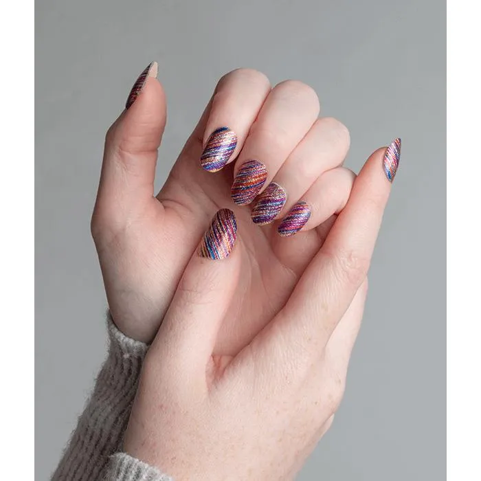 Lily And Fox - Nail Wrap - Rainbow City Lights (Glitter)