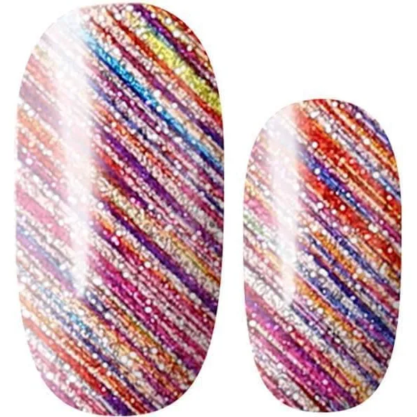 Lily And Fox - Nail Wrap - Rainbow City Lights (Glitter)