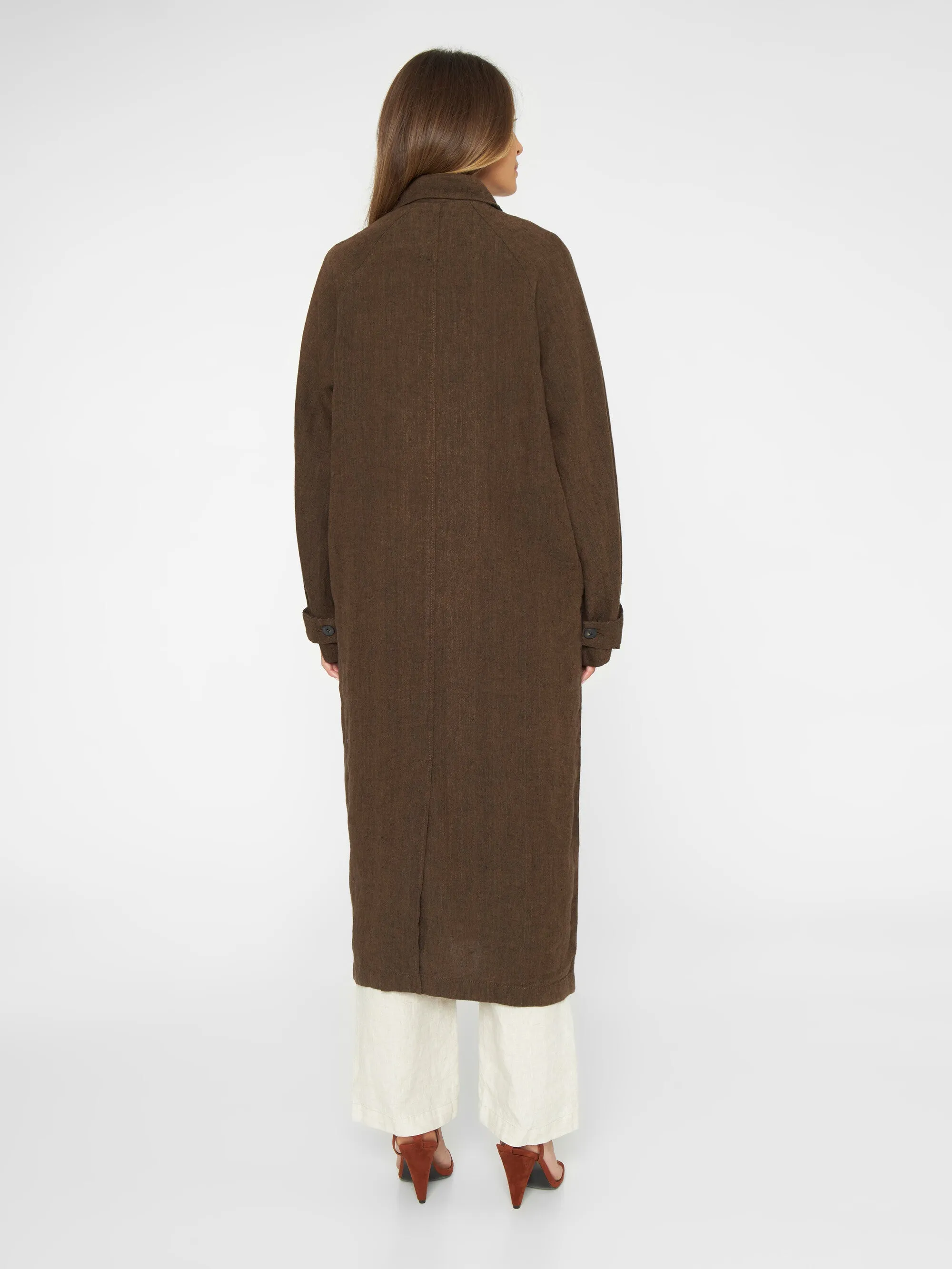 Loose linen car coat - Cub