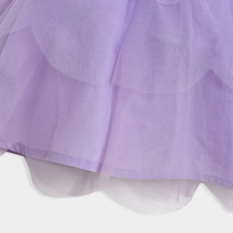 Luxe Solid Angel Skirt Purple