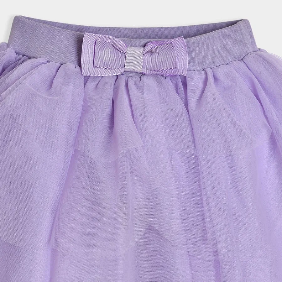 Luxe Solid Angel Skirt Purple