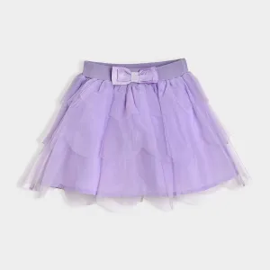 Luxe Solid Angel Skirt Purple