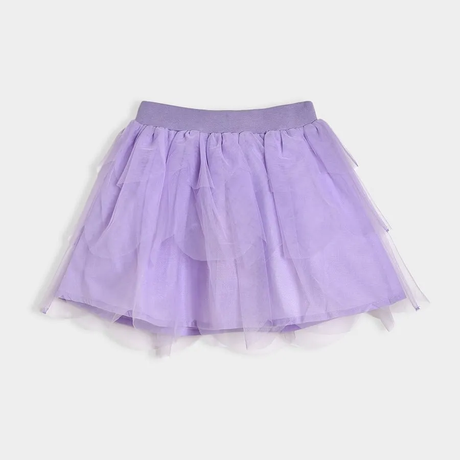 Luxe Solid Angel Skirt Purple