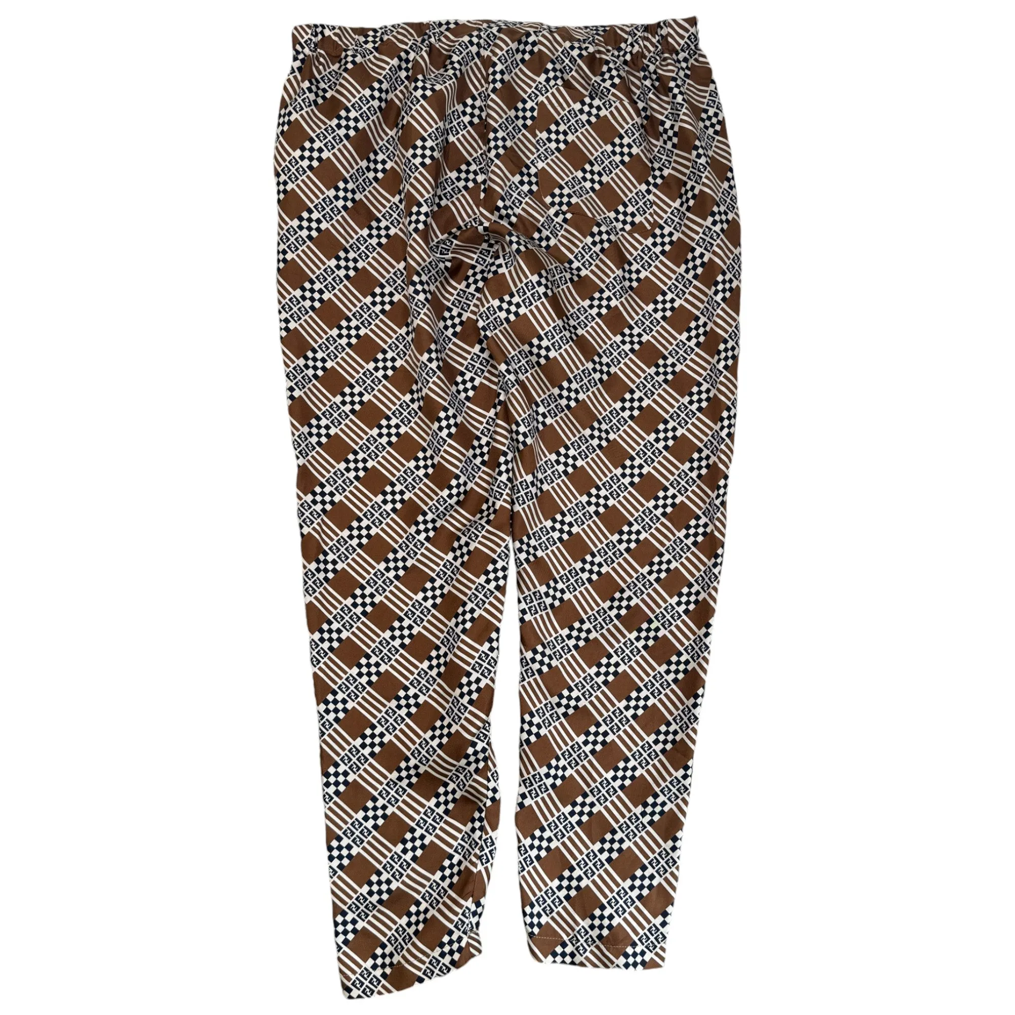 Men's Monogram Trousers Brown Size IT 52 / UK 36