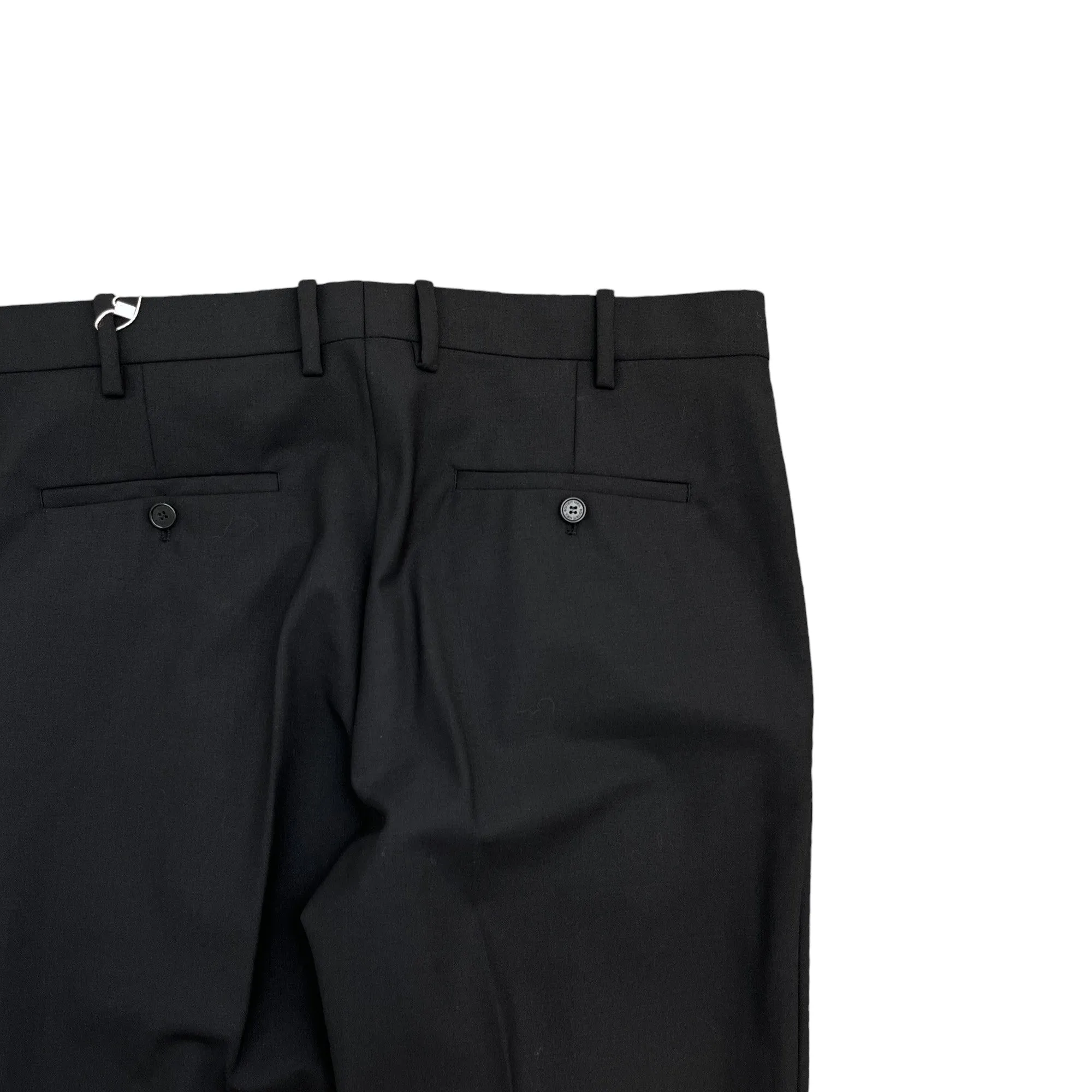 Men's Slim Fit Trousers Black Size IT 50 / UK 34