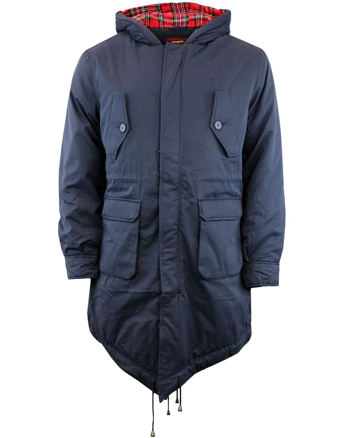 Merc London Tobias Fishtail Parka Navy