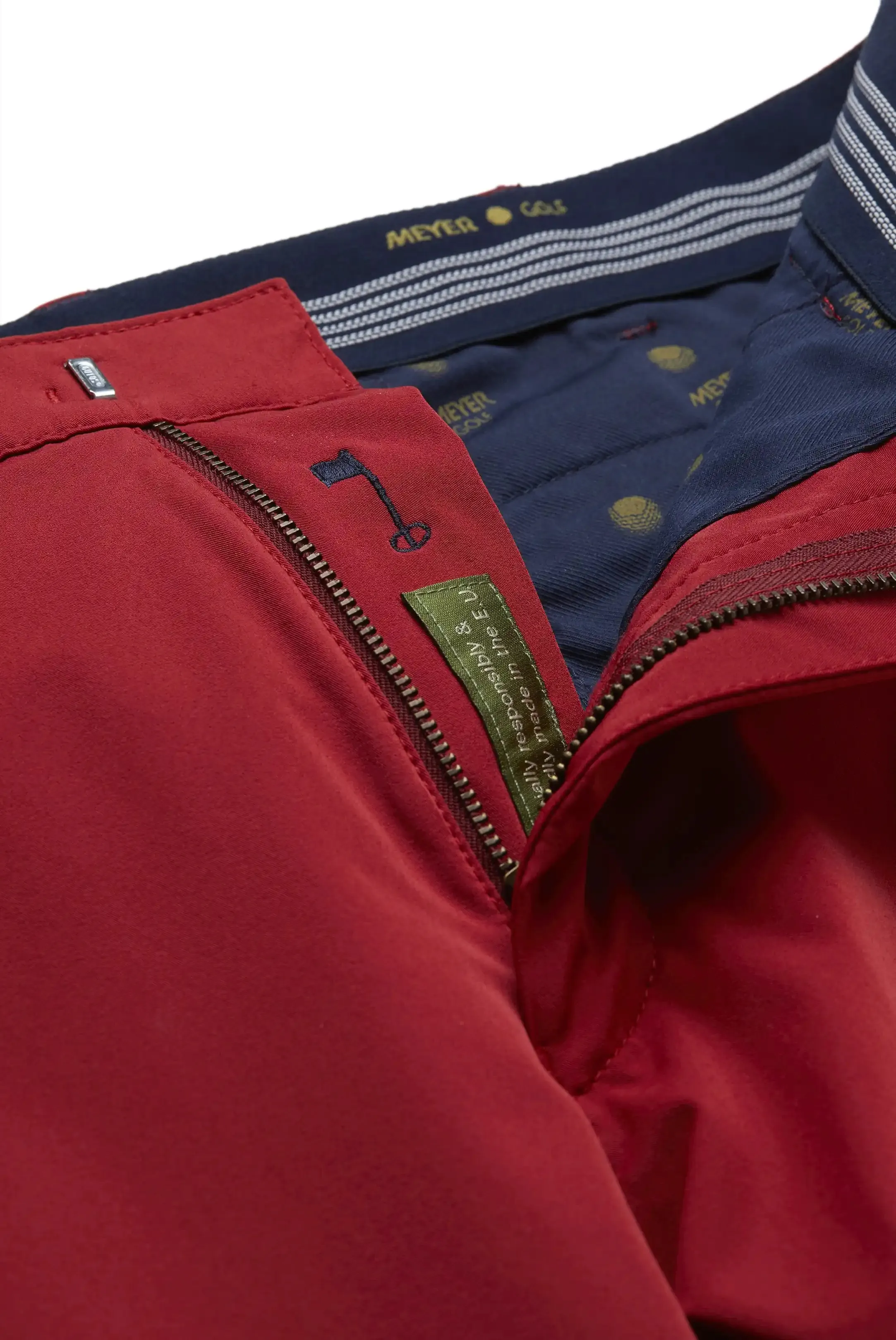 MEYER Golf Trousers - Augusta 8070 High Performance Chinos - Red