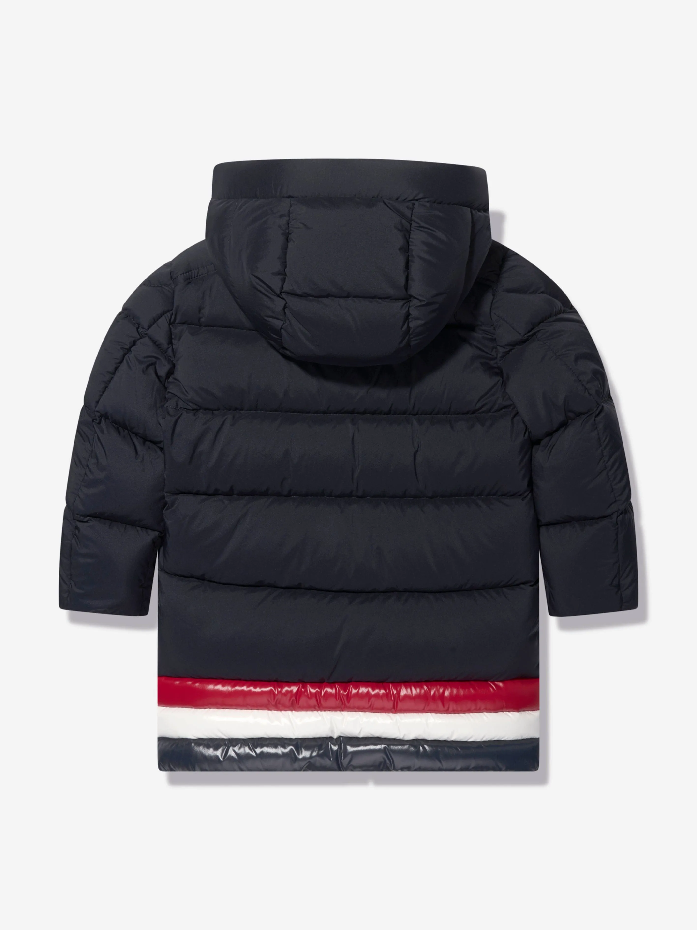 Moncler Enfant Boys Down Padded Marat Long Parka in Navy