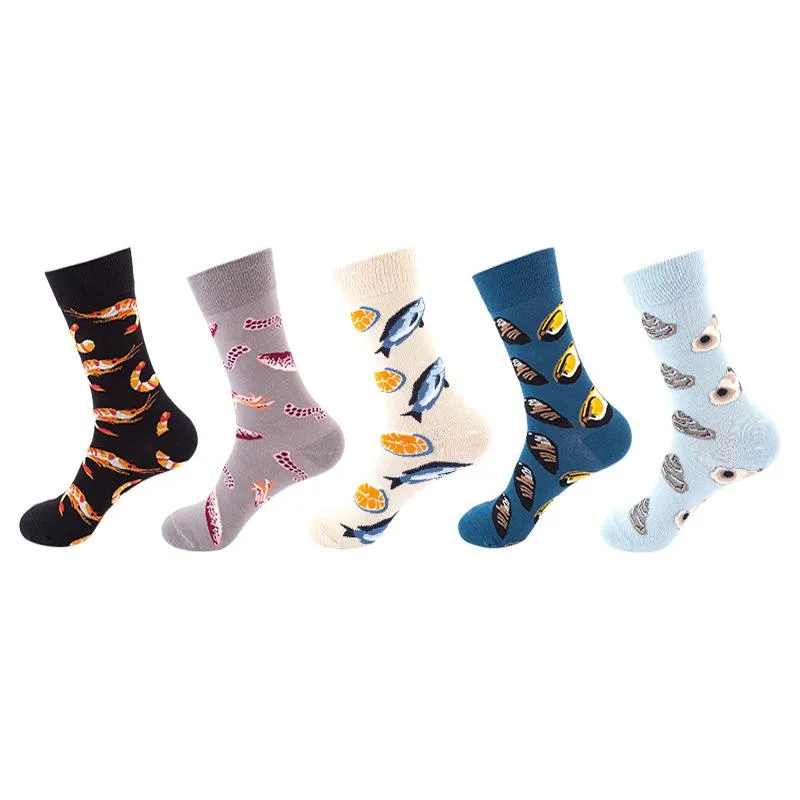 Mox JT Funny Socks Sets for Autumn and Winter - 5 Pairs/Set