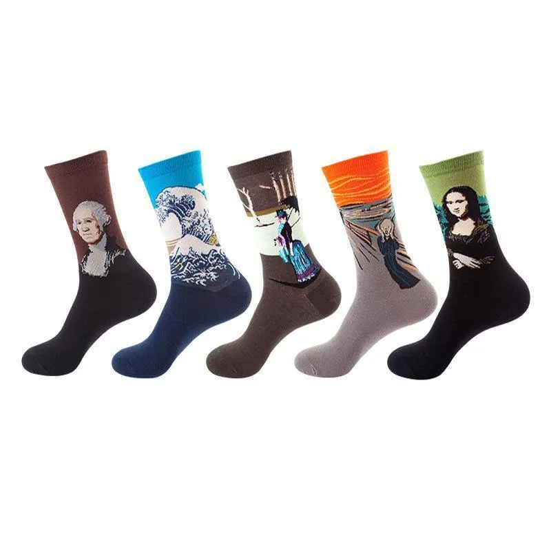 Mox JT Funny Socks Sets for Autumn and Winter - 5 Pairs/Set