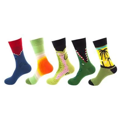 Mox JT Funny Socks Sets for Autumn and Winter - 5 Pairs/Set