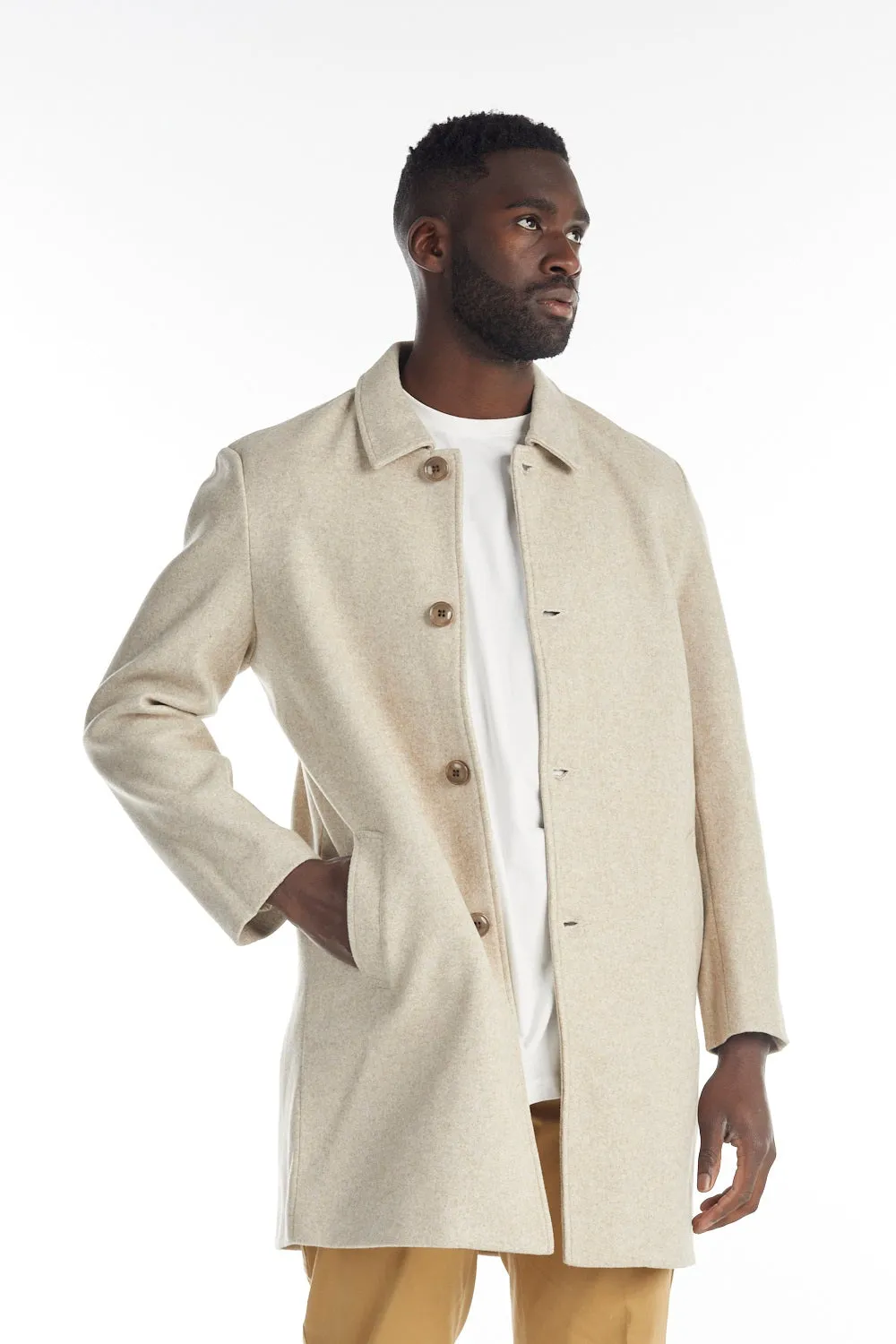 nANA jUDY Mens Butler Coat Beige