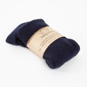 Navy Cashmere Fingerless Gloves