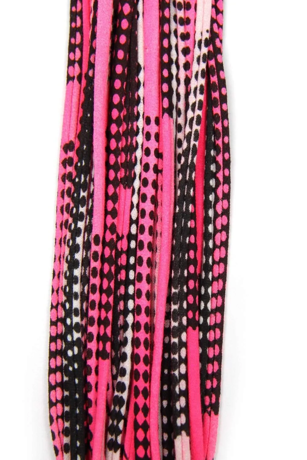 Necklush Infinity Scarf / Hot Pink & Black / Unisex