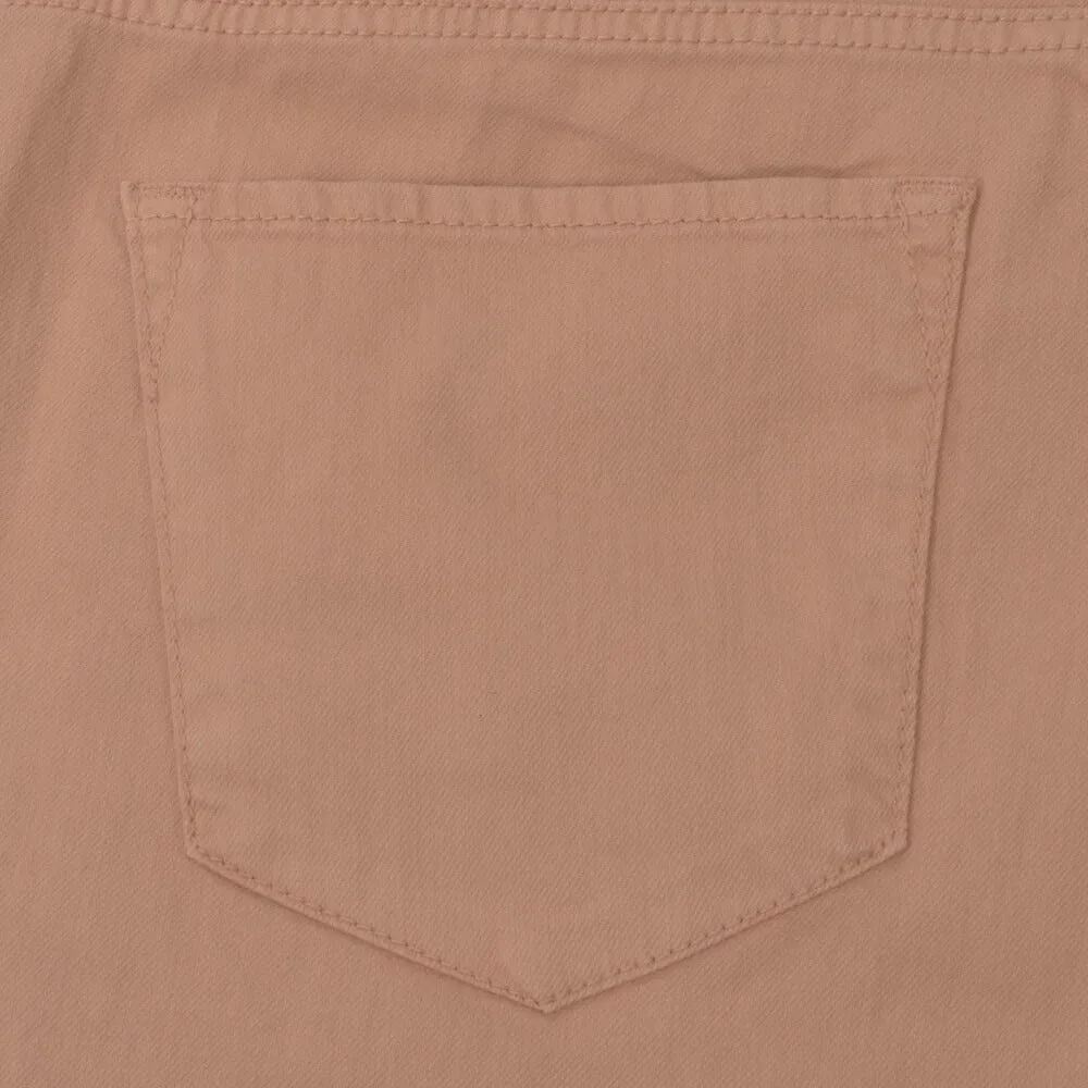 Orange Ringspun Five Pocket Trousers