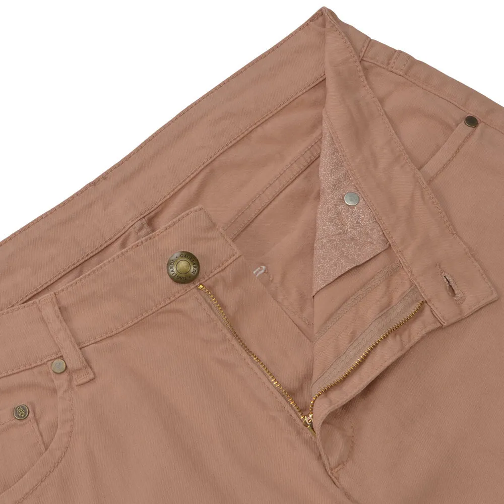 Orange Ringspun Five Pocket Trousers