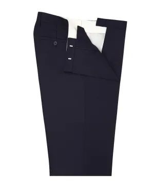 Orton Navy Wool Twill Regular Fit Suit Trousers