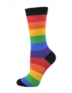 Over the Rainbow Women's Bamboo Crew Socks