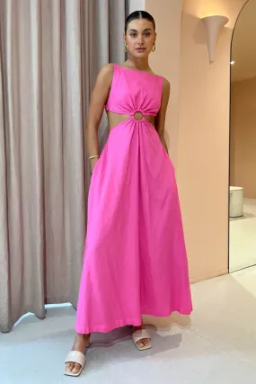 Paros Dress in Taffy Pink