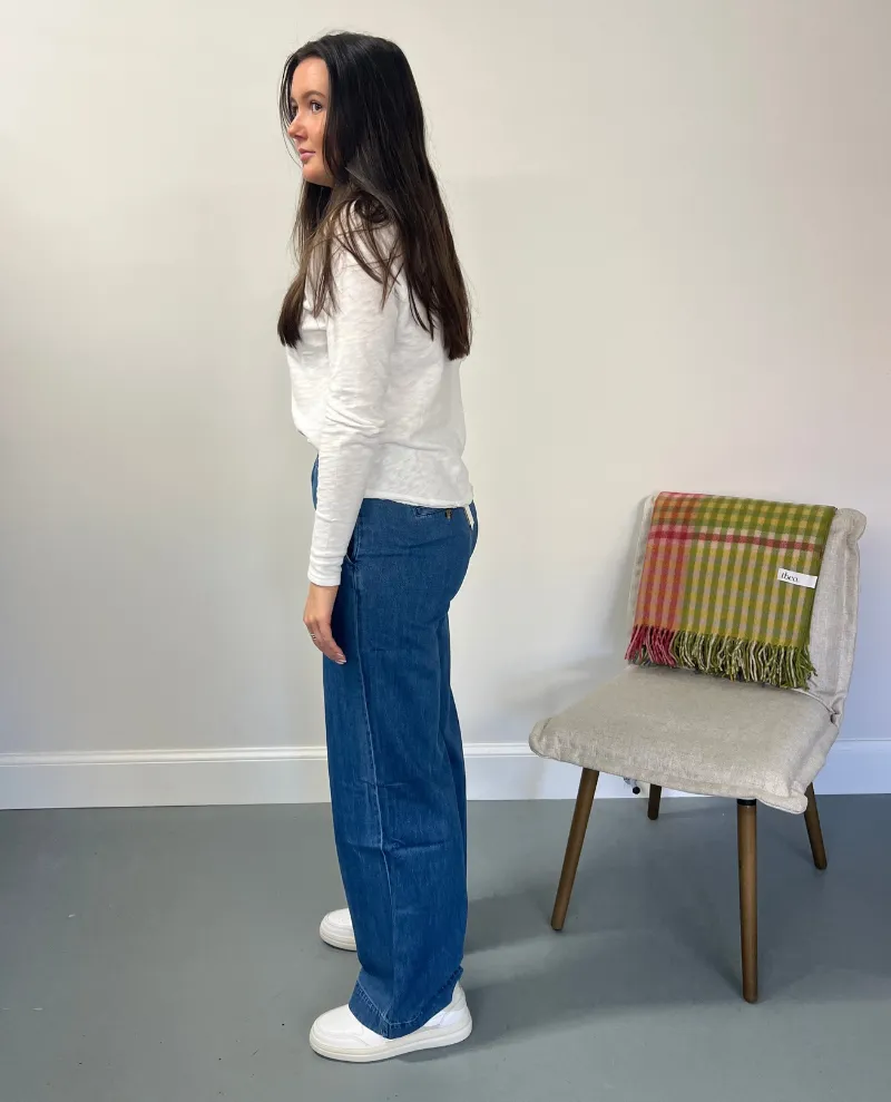 Part Two Coralie Denim Blue Trousers