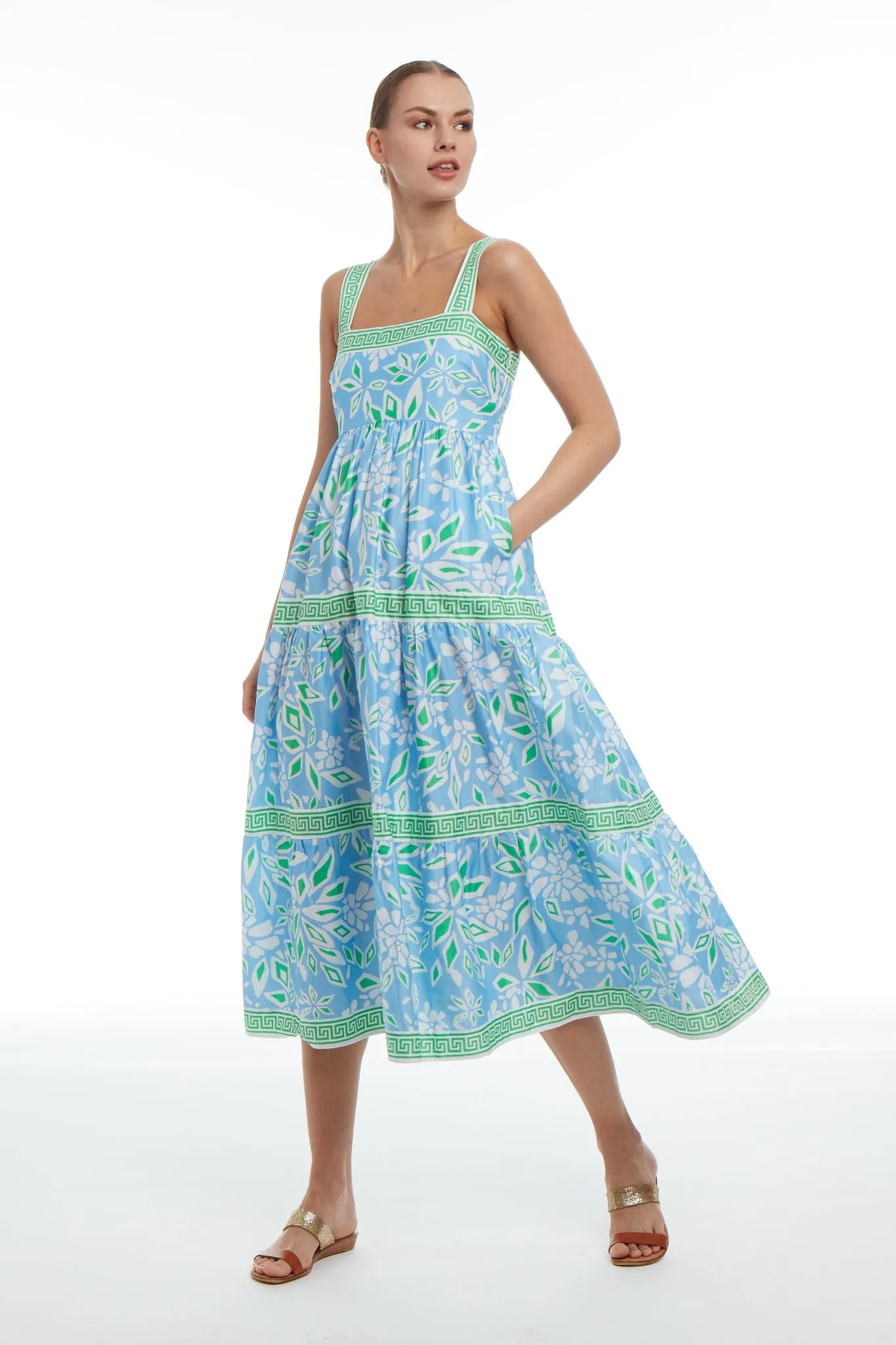 Patty Kim Cabo Maxi Dress - Blue Kaleidoscope