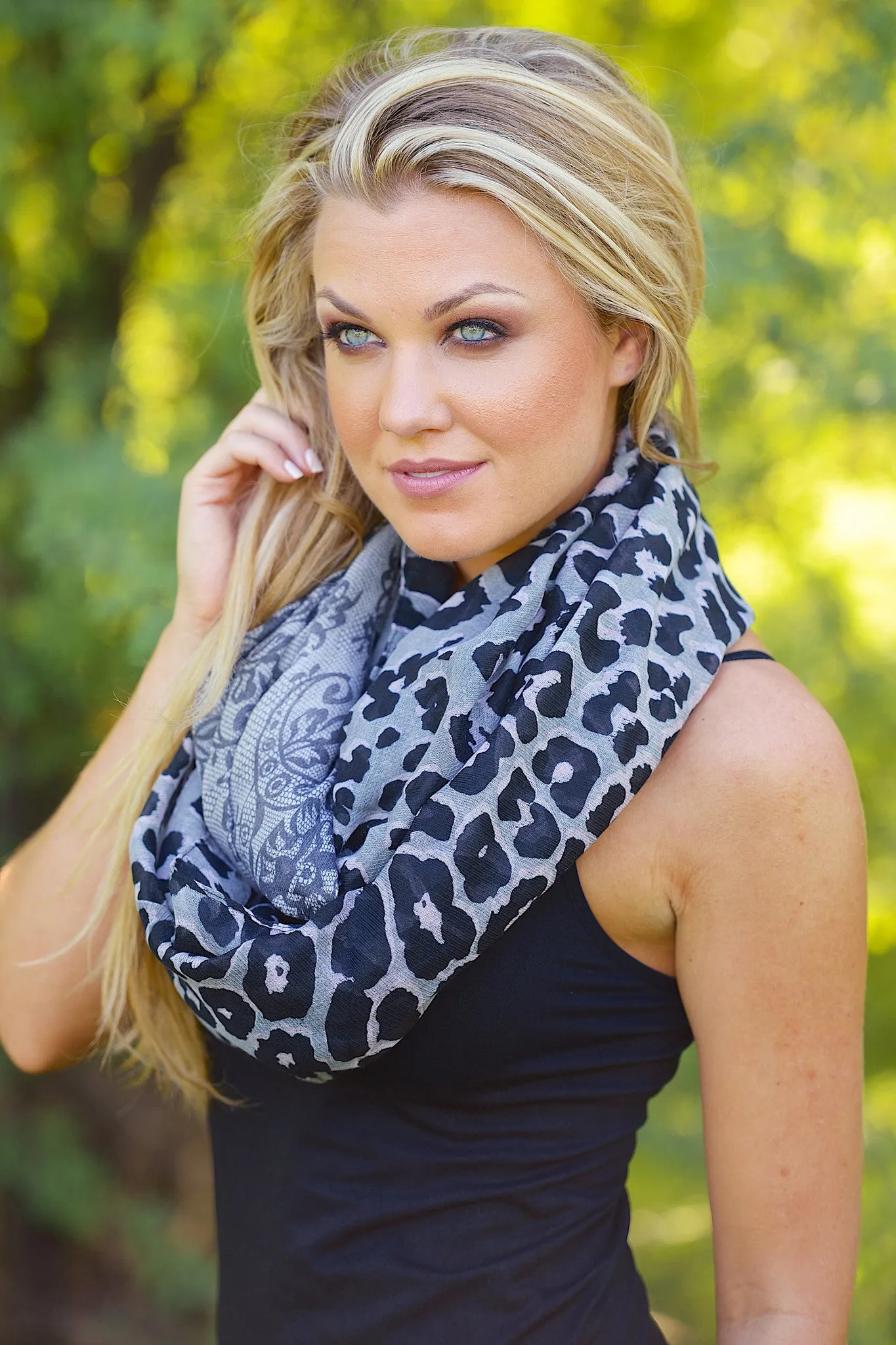 Permission to Love Leopard Infinity Scarves