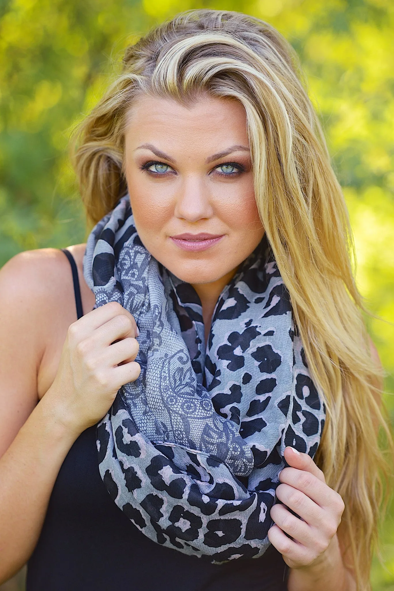 Permission to Love Leopard Infinity Scarves