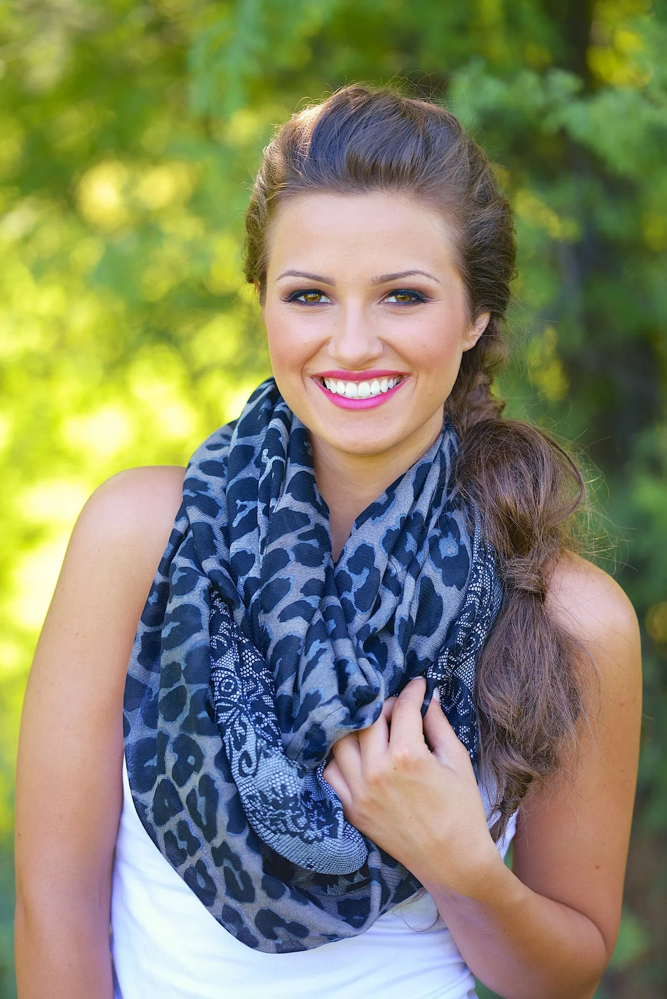 Permission to Love Leopard Infinity Scarves