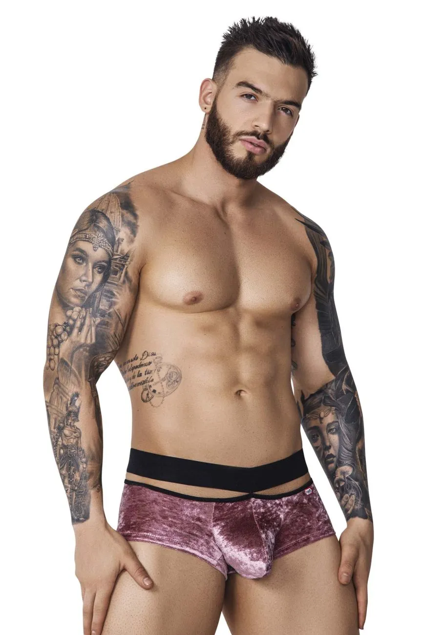 Pikante PIK 1096 Clandestine Velvet Trunks Color Pink