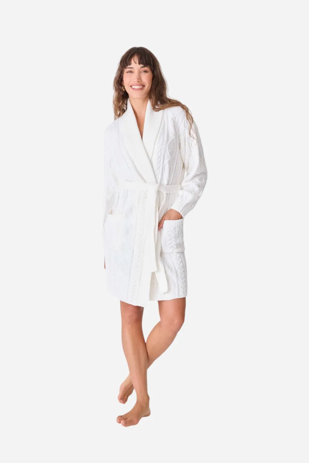 PJ Salvage Robe Cable Crew Ivory