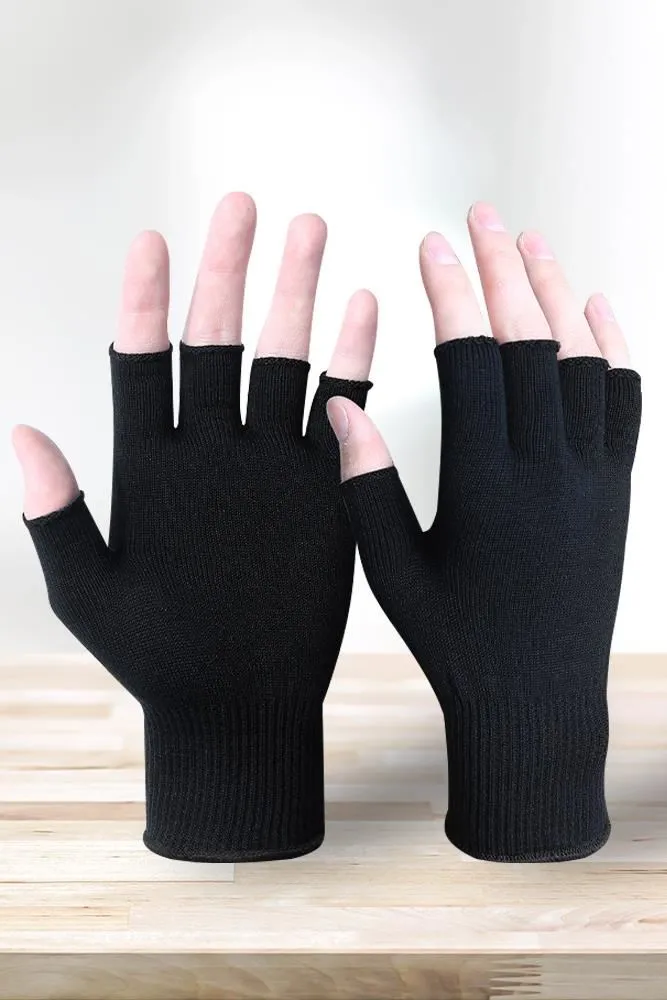 Plain Fingerless MenÃ¢â‚¬â„¢s Gloves