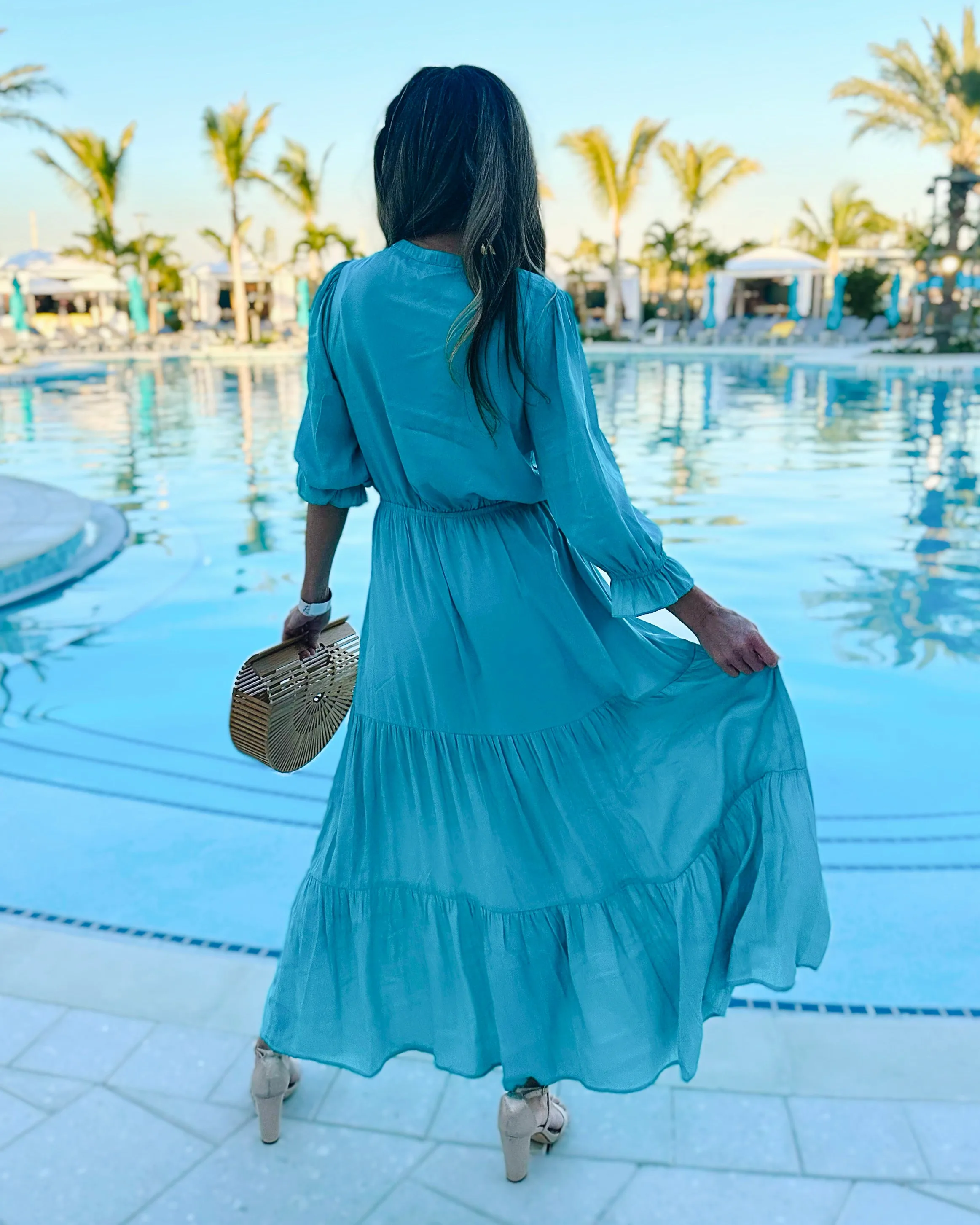 Pretty In Teal Maxi Dress