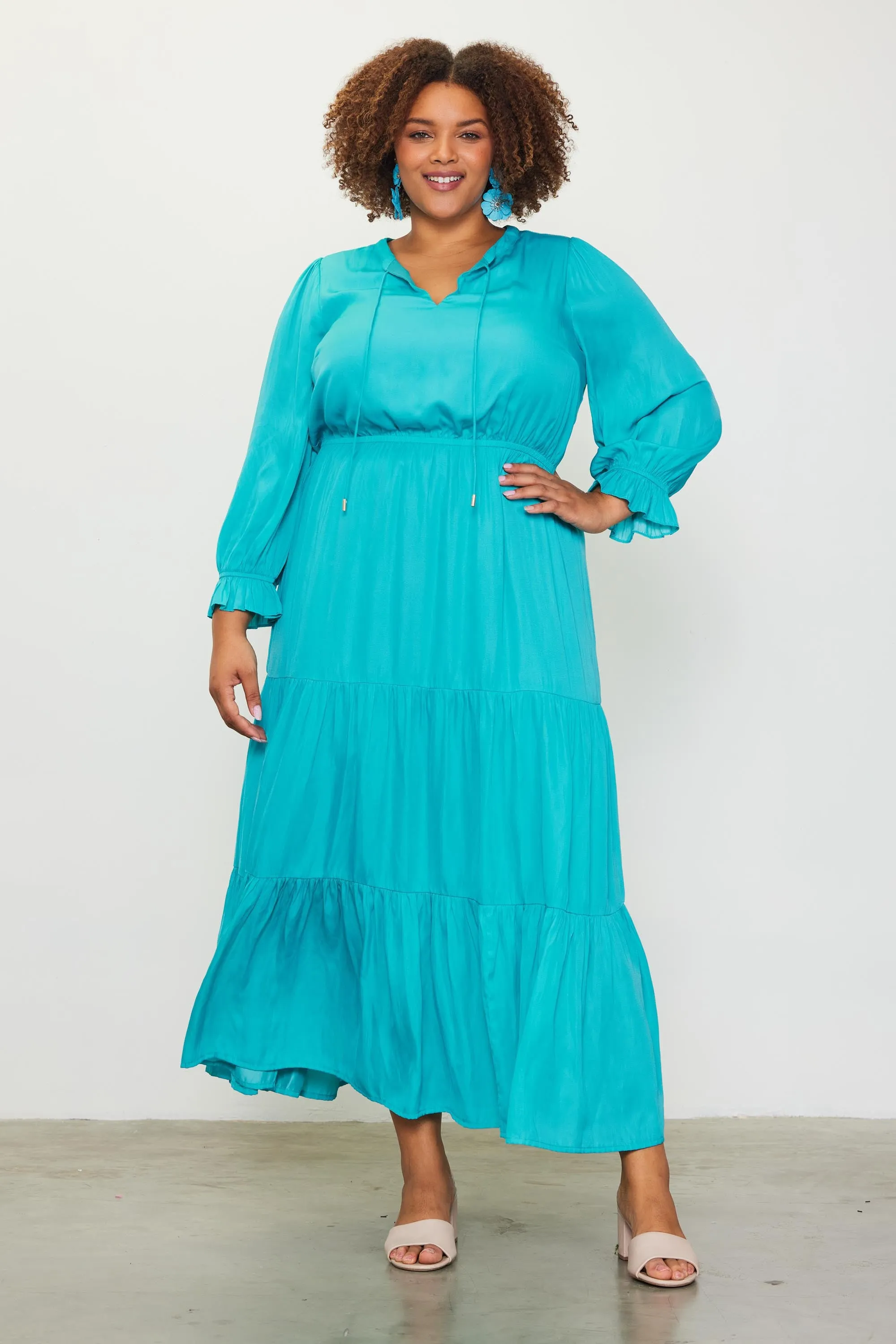 Pretty In Teal Maxi Dress