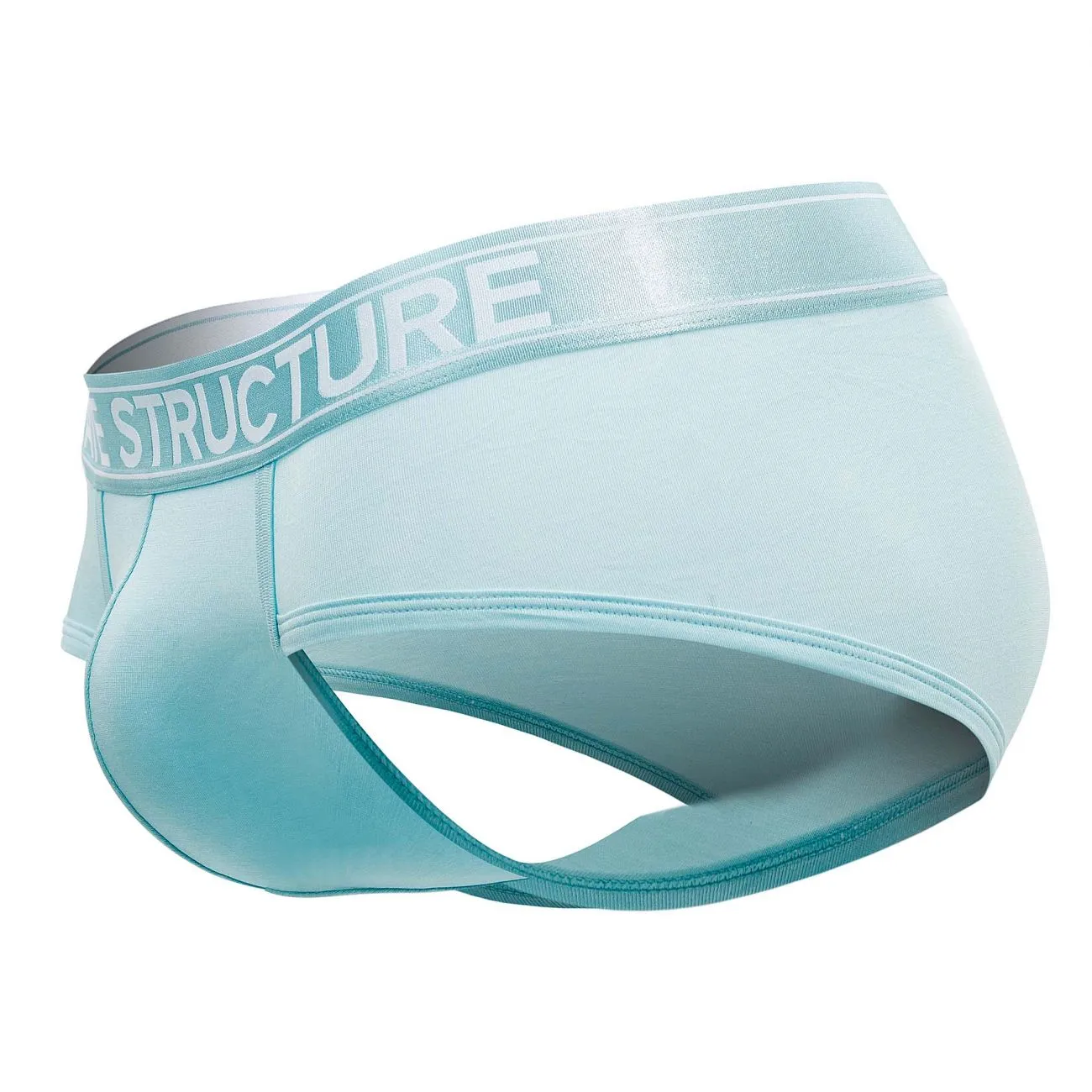 Private Structure PBUZ3748 Platinum Bamboo Contour Briefs Color Lite Cyan