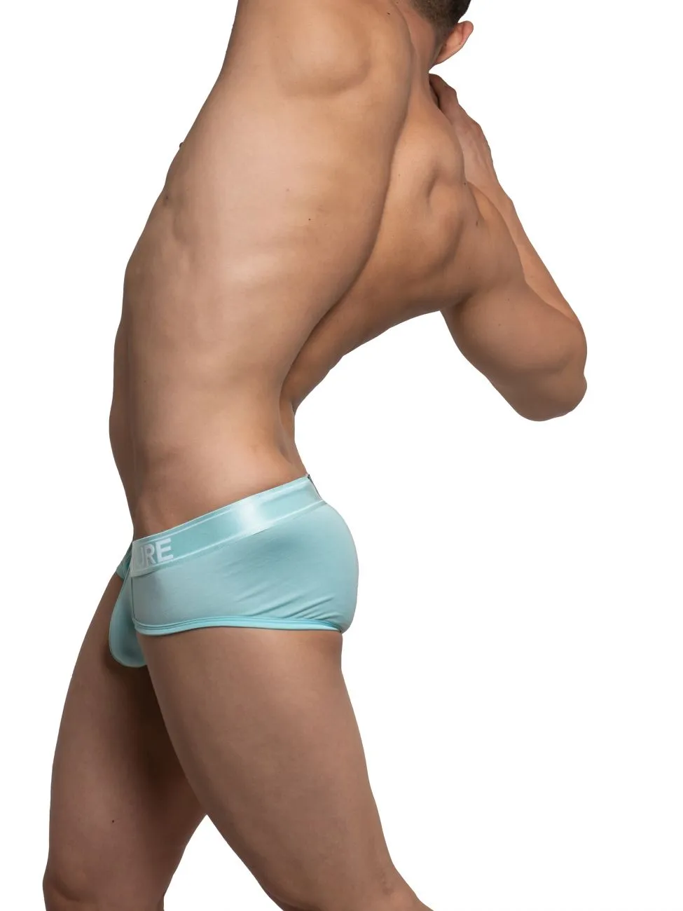 Private Structure PBUZ3748 Platinum Bamboo Contour Briefs Color Lite Cyan