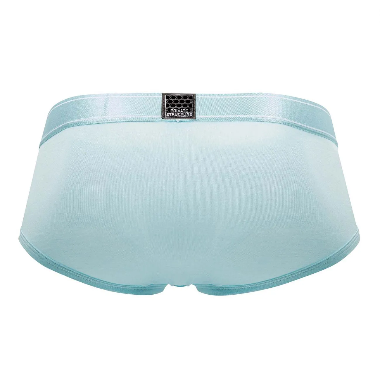 Private Structure PBUZ3748 Platinum Bamboo Contour Briefs Color Lite Cyan