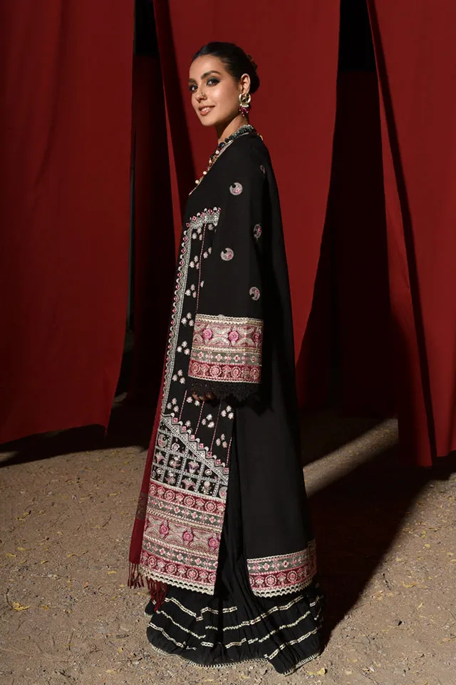 Qalamkar Sayonee Luxury Winter Collection (with Shawl) – K-05  FAHA