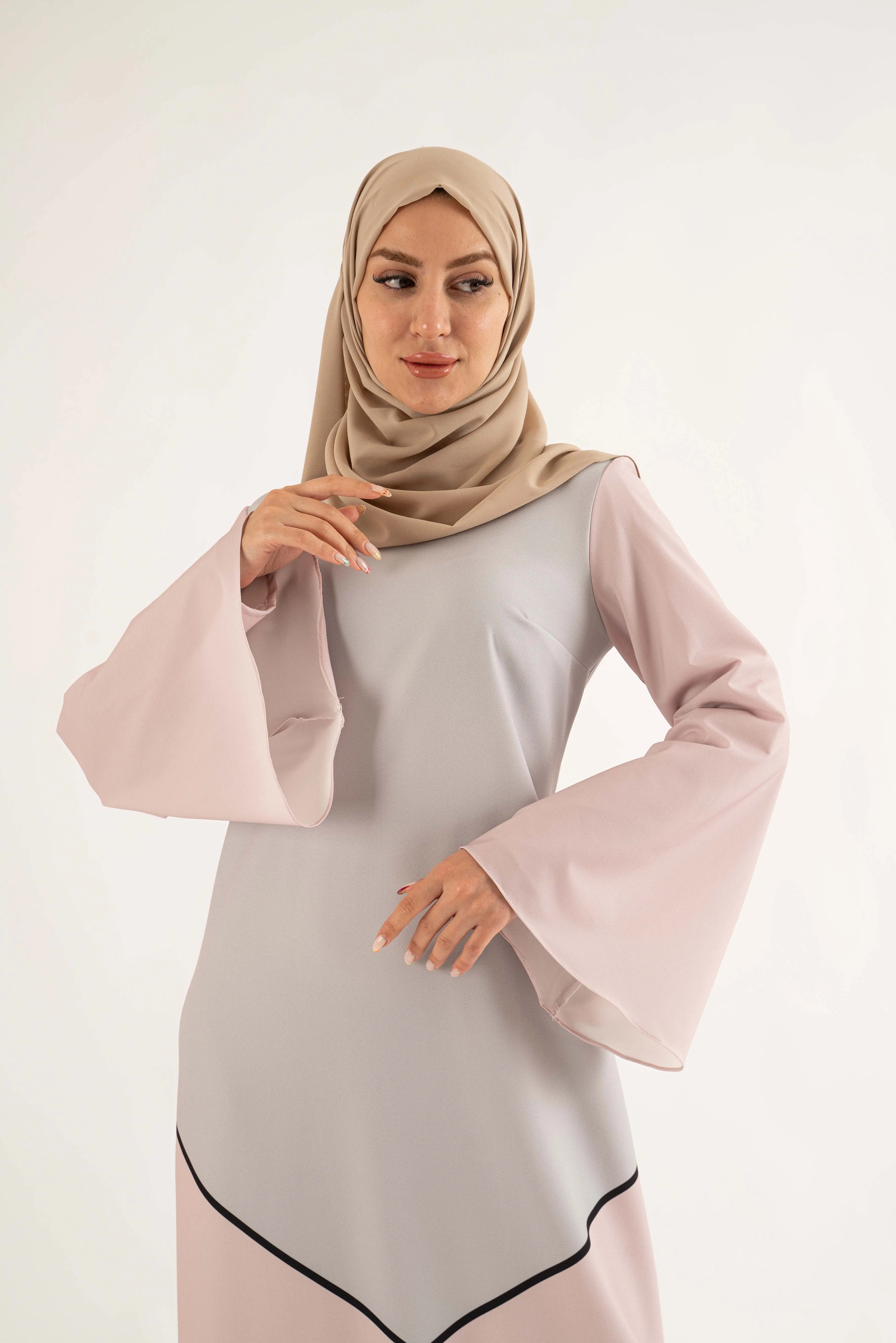 Sajda Maxi Dress - Dusty Pink