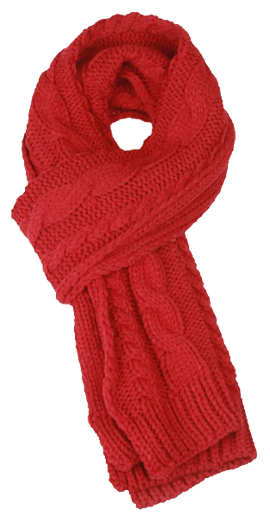 Sakkas Hadley Unisex Chunky Cable Knit Scarf