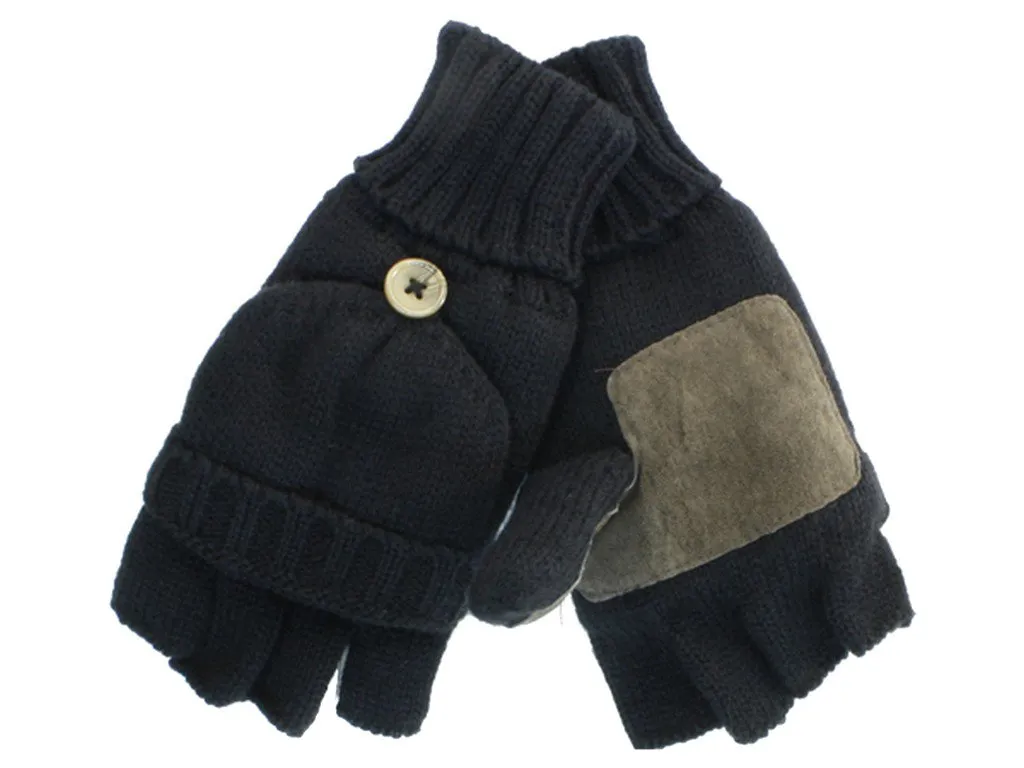 Sakkas Insulated Knit Fingerless Mitten Gloves