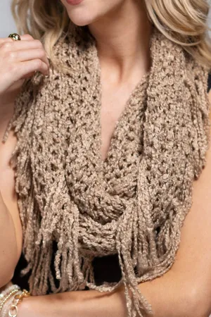 Sammy Netted Boucle Scarf