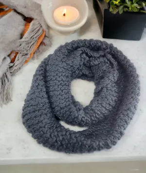 Scarf For Women Solid Knitted Oversize Infinity Circle Loop Scarf Neckwarmer